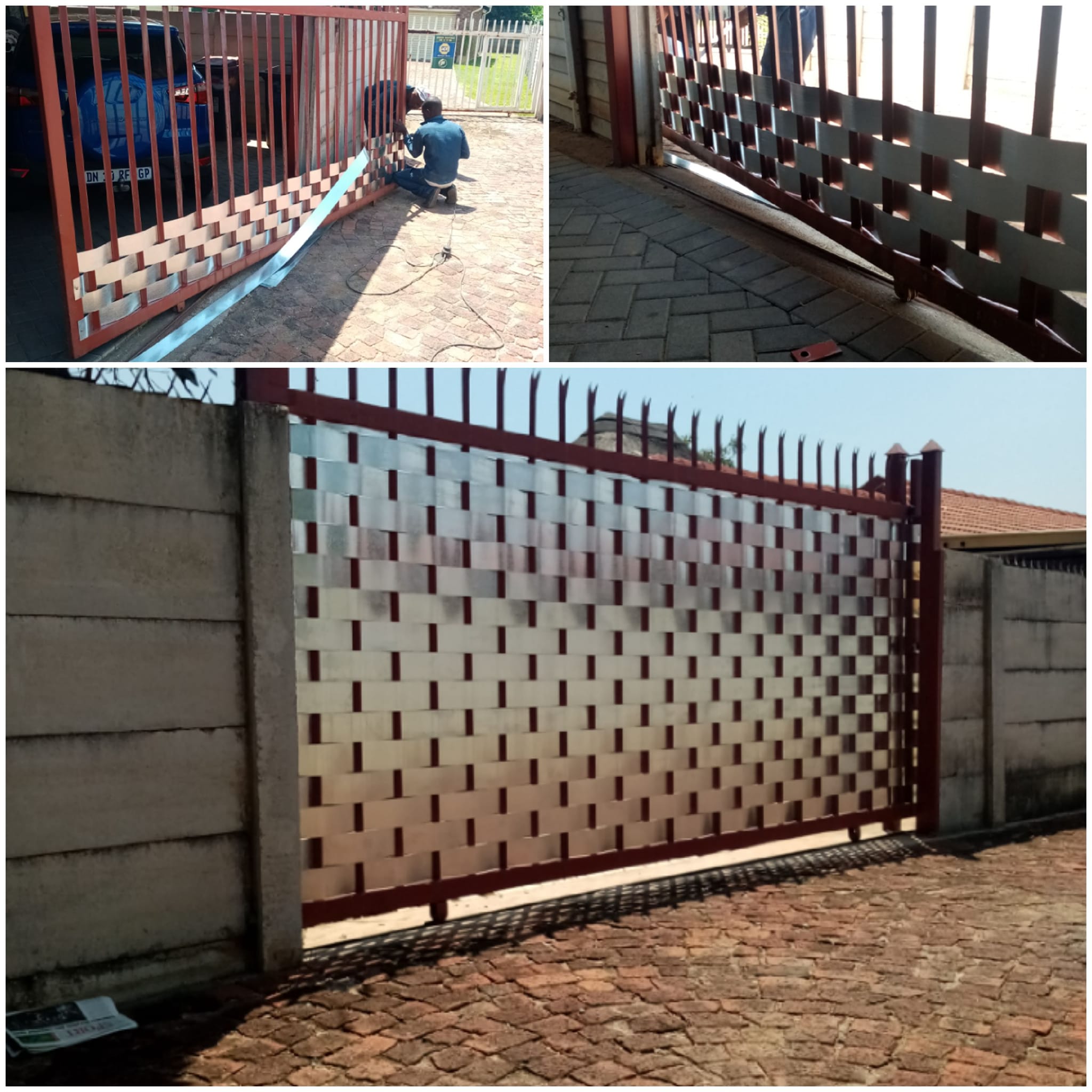 Steel gate and garage door motor